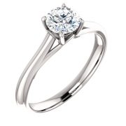 Front Design Solitaire Diamond Ring- Anillos de compromiso en Monterrey