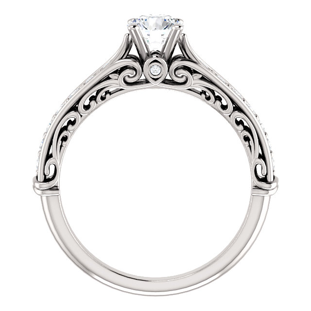 Estructural Vintage Accented Diamond Ring- Anillos de compromiso en Monterrey