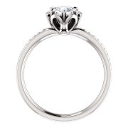 Floral Halo Diamond Ring- Anillos de compromiso en Monterrey