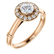 Halo Detail Diamond Ring- Anillos de compromiso en Monterrey