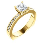 Shaped Accented Diamond Ring- Anillos de compromiso en Monterrey